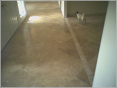 24 in. X 24 in. Travertine Diagonal